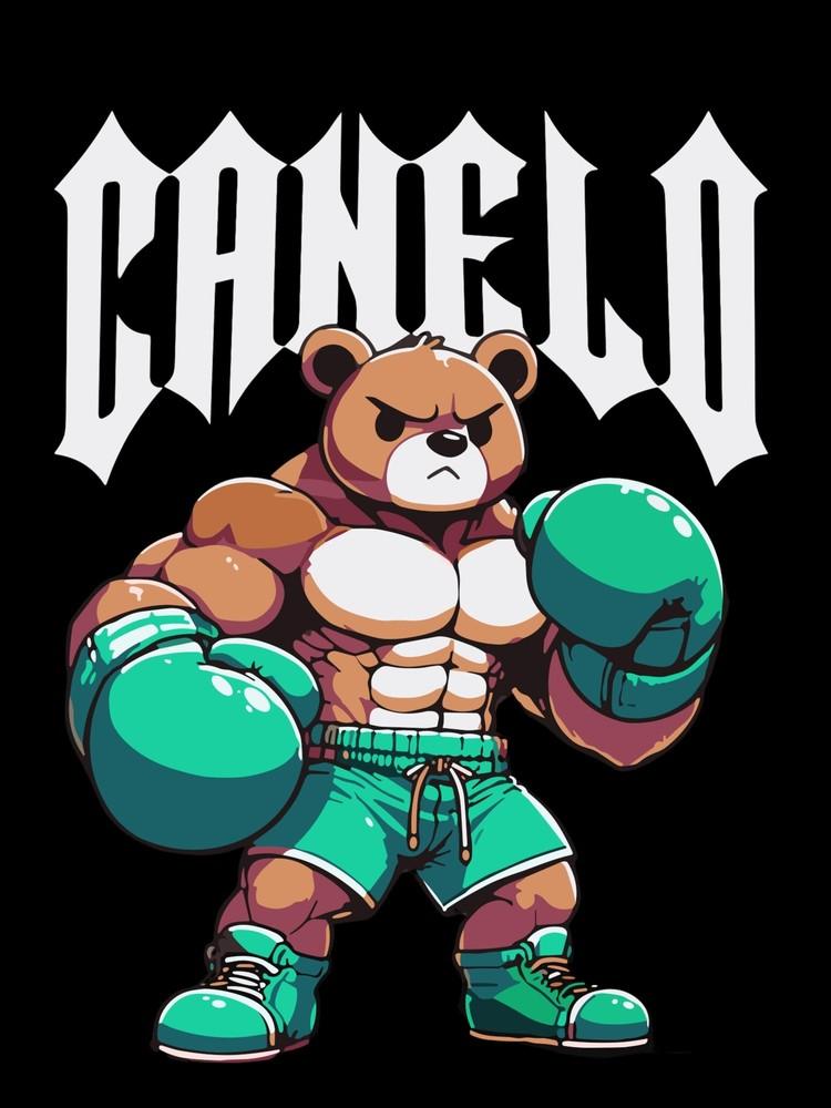 Футболка с логотипом Canelo Alvarez Bear 2024 Унисекс