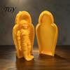 Ancient Egypt Theme Decor 3D Printed Pharaoh Sarcophagus Mummy Set, Articulated Figurine with Atmospheric Scene Layout Storage Case, Collectible