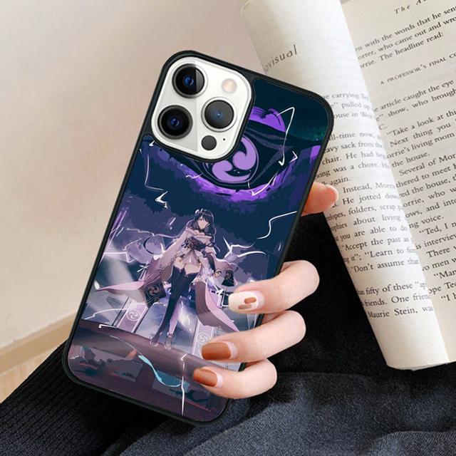 Raiden Shogun Genshin Impact Phone Case Cover For iPhone 17 Air 16 15 14 plus 12 13 pro max coque Shell Fundas