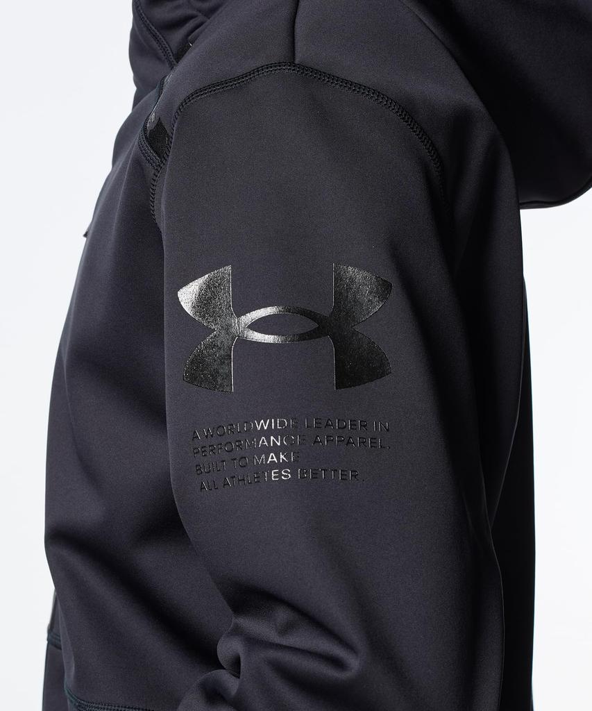 UA ЗИМНЯЯ ТРИКОТАЖНАЯ КУРТКА 3-Х СЛОЙНАЯ Черная MD [Under Armor] 3.0