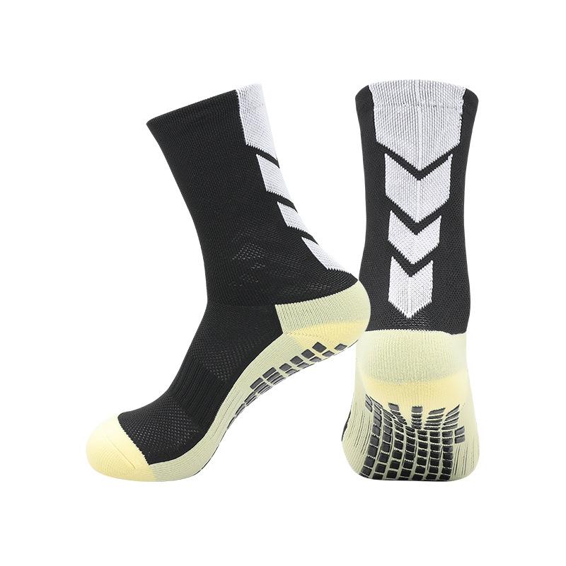 Temu износостойкие носки с силиконовым дном, нескользящие носки для бега, спортивные, с амортизацией, впитывающие пот, дышащие, с дозатором, нескользящие носки для футбола