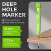 Nicpro 4 Pack CP3000 Carpenter Pencils with Sharpener, Mechanical Pencil Set with 76 Refills, Heavy Duty Construction Pencil, Carpenter Tools for