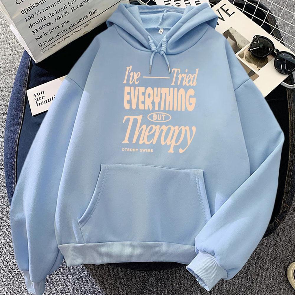 TeddySwims I've Tried Everything But Therapy Party 2 Hoodies 2025 New Album Printing Sweatshirts Unisex Sudaderas Women Men Tops