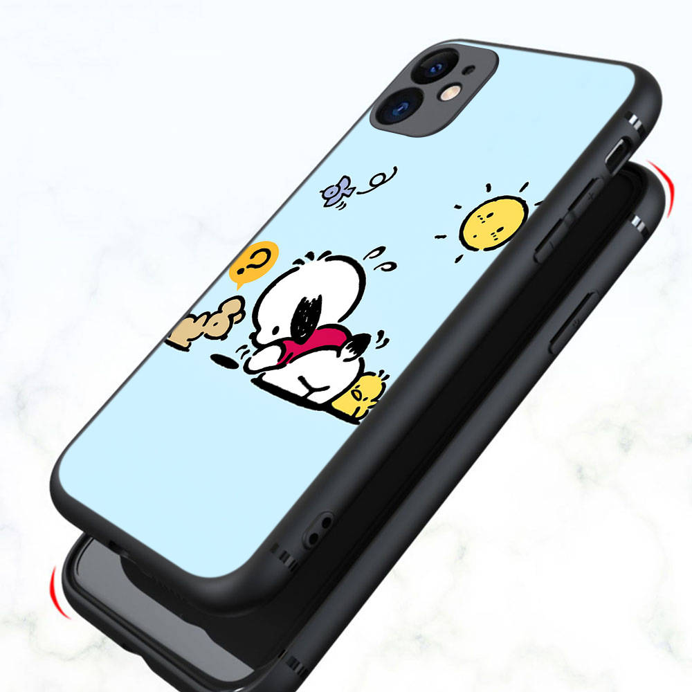 Чехол KT73 Pochacco для Samsung A04 A14 A23 A34 A54 M23 M33 M52 M53 Realme 10 9 C30S C35 C55 VIVO Y02S Y21 Y33S Y51 X80 Pro Прозрачный чехол