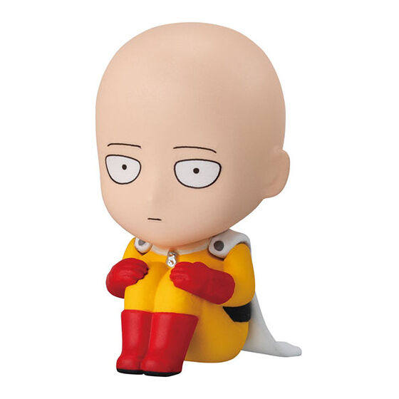 One Punch Man Waiting Pose Figure Gashapon Action Figure Model Toy Saitama Collectible Statue Decor Set