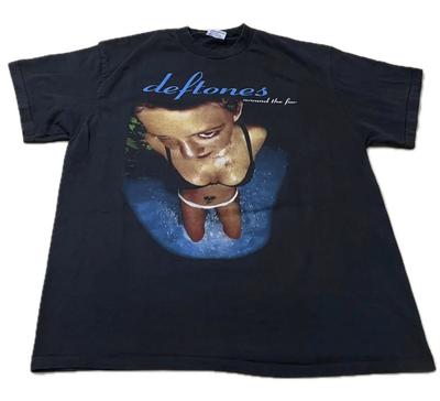 Винтажная футболка Deftones Around the Fur 90-х годов, XL, культовая группа, одинарный шов, РЕПРИНТ