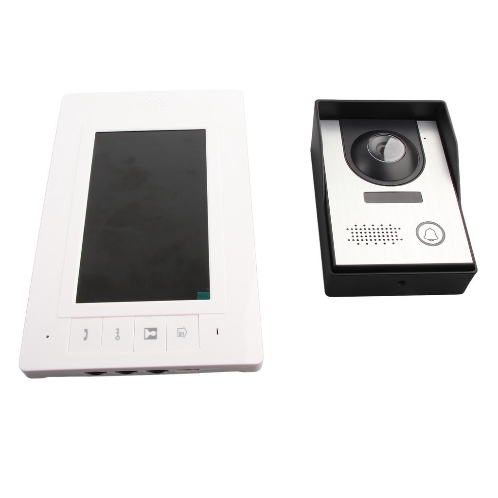7-дюймовый домашний видеодомофон с ночным видением и высоким разрешением, проводной дверной домофон для офисов, вилла, вилка для Великобритании