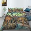 Cartoon Dinosaur Digital Printing Bedding Two Or Three Piece Digital Printing Polyester