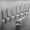 8pcs Set Glass Cups Simplicity Thick Bottomed SGlass Transparent Household Liquor Goblet Spirits Vodka Brandy Cocktail Cups