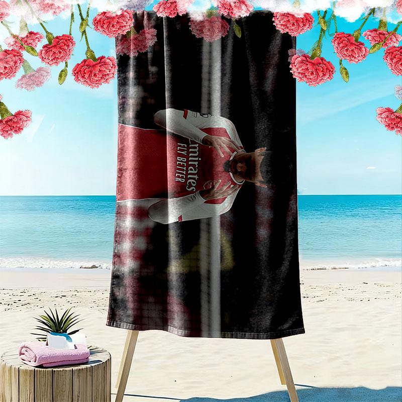 William Saliba Print Beach Towel, Large Soft Quick Dry Towel for Beach Camping Swimming