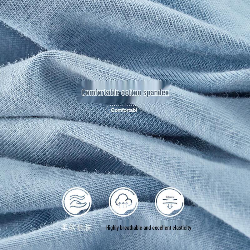 Fenteng Мужские весенне-осенние боксеры-брифы из чистого хлопка с антибактериальным эффектом