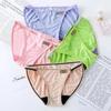 Sexy Underwear Cotton Panties Women Lingerie Female Underpants Hoop Design Waistband Briefs Intimate Bikini Panty Woman 4Pcs/set