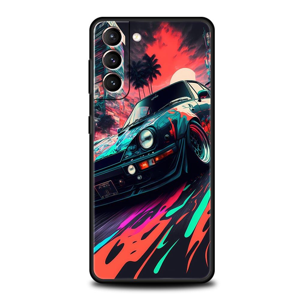 Чехол для телефона Sports Car JDM Tokyo Drift для Samsung Galaxy S23 Ultra S22 S21 S20 FE 5G S10 S10E S9 S8 Plus Note 20, силиконовый чехол