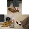 French Vintage Style Pointed Toe Suede High Heels For Women Office Wear