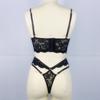 Женский прозрачный эротический бюстгальтер на косточках из кружева, сексуальное нижнее белье, нарядный комплект, романтический комплект нижнего белья, комплекты бюстгальтера и трусиков