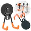 Nicheez Garage Hook Strong Magnetic Hook Drill Garden Tool Storage Wall Hanging Set of 2 (88mm)
