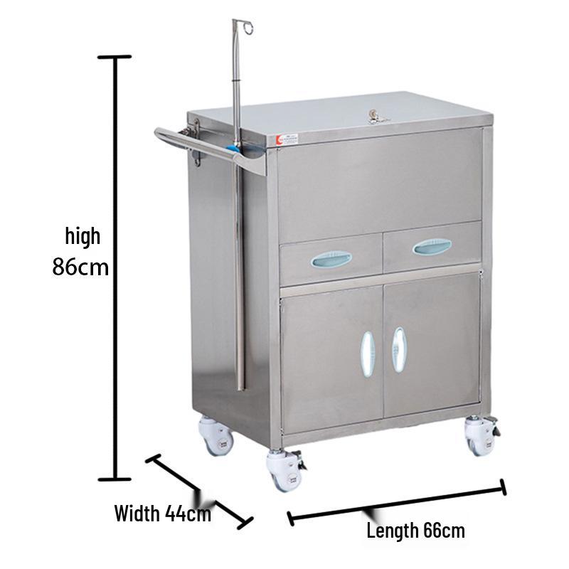 ABS Emergency Medical Cart with Flip-Top and Multiple Drawers