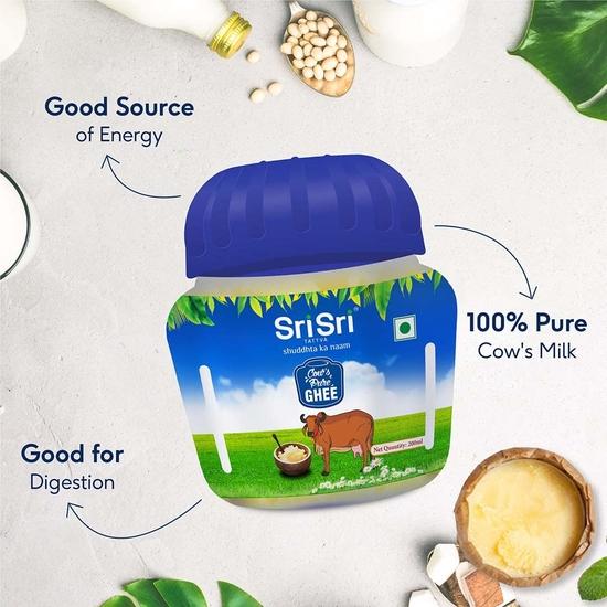 Sri Sri Tattva Cow Ghee – 200ml (Pack of 2)