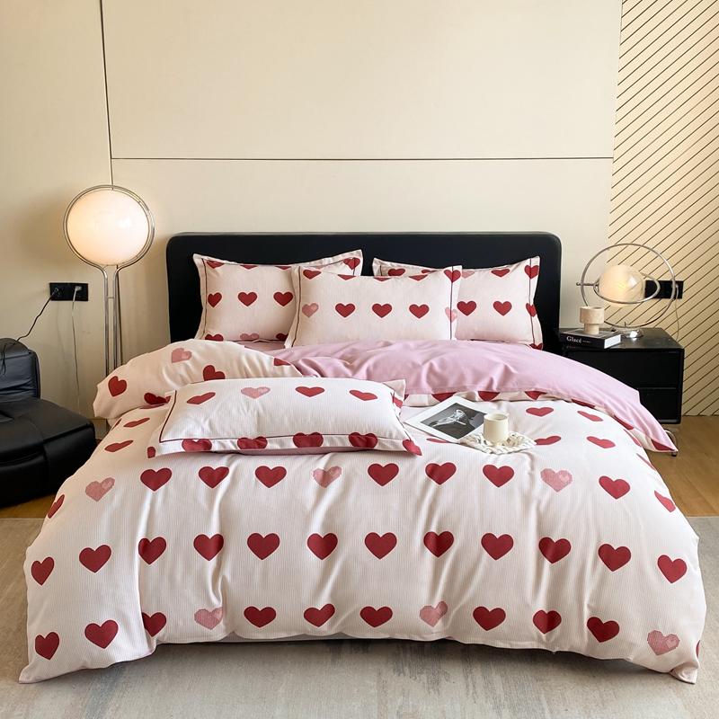 Комплект пододеяльников из 3 предметов с принтом из хлопка, мягкий к коже, не выцветает, односпальный/двуспальный размер, несколько размеров, всесезонный постельный комплект для мужчин и женщин, без наполнителя