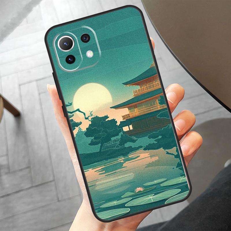 Чехол в японском стиле Funda для POCO F6 X6 Pro X5 X3 F3 F5 M6 M5s Xiaomi 14 Ultra 12 13 Lite 11T 12T 13T Pro