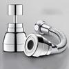 Kitchen Stainless Steel Faucet Nozzle Water-saving Device, Extended Rotary Extender and Accessories