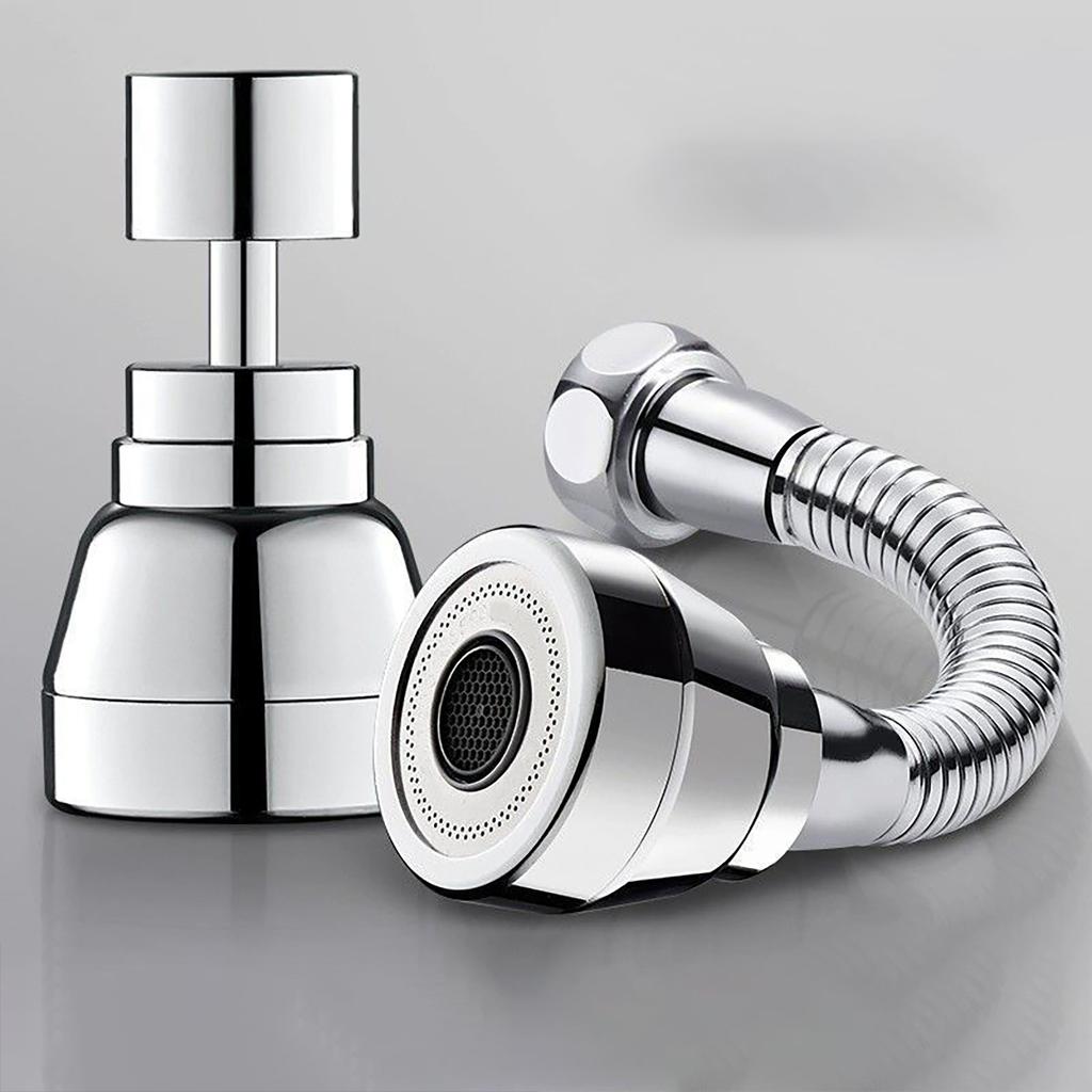 Kitchen Stainless Steel Faucet Nozzle Water-saving Device, Extended Rotary Extender and Accessories