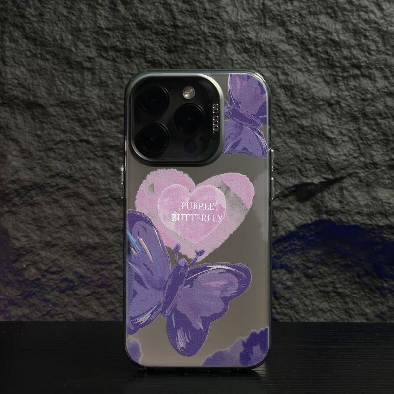 Чехол для мобильного телефона Love butterfly подходит для Apple 15plus Европа и Америка 14promax iphone16 модный 13 тренд 12
