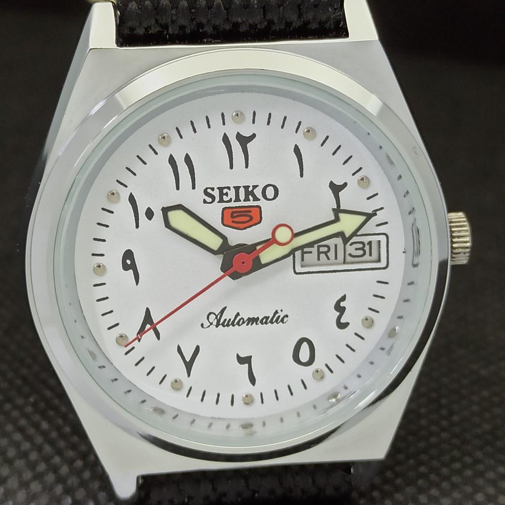 ВОССТАНОВЛЕННЫЕ ВИНТАЖНЫЕ SEIKO 5 AUTO 6309A ЯПОНИЯ МУЖСКИЕ АРАБСКИЕ ЧАСЫ 533c-a279832-9