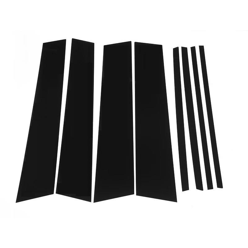 Углеродное волокно автомобиля, оконная, дверная колонка, BC, стойка, накладка для Mercedes Benz GLB, зеркальный эффект, ПК