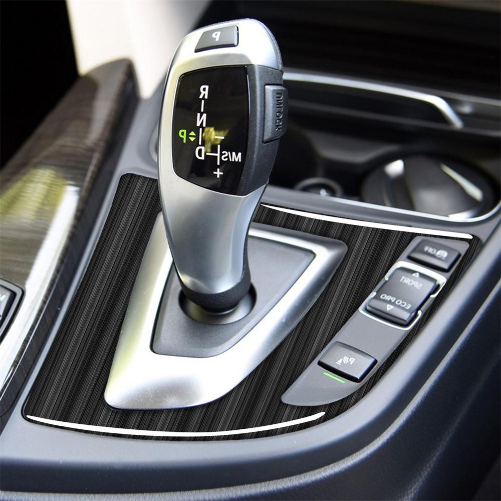 Carbon Fiber Gear Shift Panel Trim Sticker For BMW 3 Series F30 GT F34 2013-2017