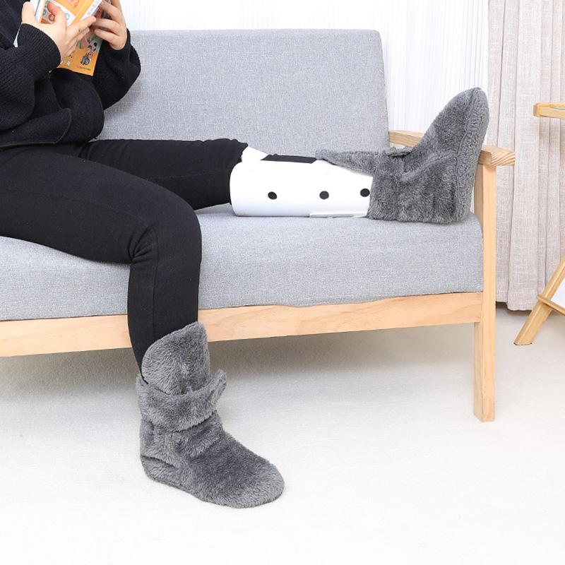 Зимние гетры для лодыжек, холодные носки, носки из гипса с трещинами для людей среднего и пожилого возраста, теплые носки для пола в помещении