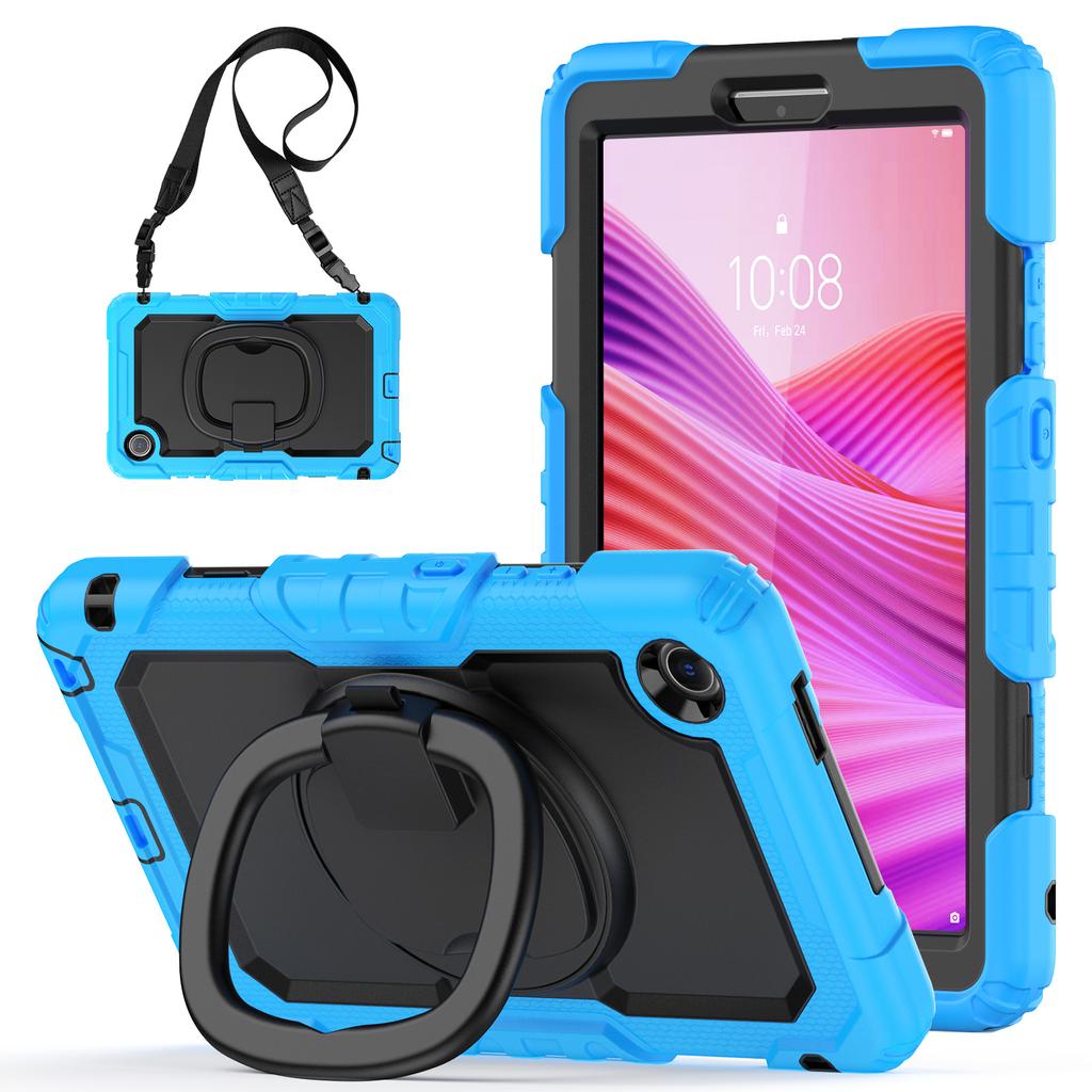 Чехол-подставка для Lenovo Tab K9 TB305FU, чехол для планшета из ПК+силикона с плечевым ремнем