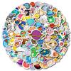 100 Ins Small Size 4CM Graffiti Stickers Cartoon Hand-painted Stickers Waterproof Decoration