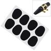 8pcs/lot Black Silicone 0.5mm Alto Tenor Rubber Saxophone Clarinet Mouthpiece Cushions