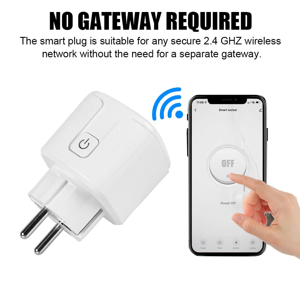 Настенное зарядное устройство на 16 А, таймер монитора мощности, зарядное устройство с розеткой BR, работа с Alexa Google Home Assistant, Wi-Fi, розетка EU/US/BR, умная розетка, приложение Tuya Life