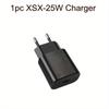 25W USB Type C Super Fast Charger European for Samsung Galaxy S23 S22 S21 S20 Ultra Plus A53 A52 With3.3ft Charging Cable(black)