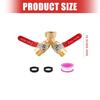 Brass Y Valves For Garden Hoses 3/4 Inch Standard Connection Featuring Large Ports & Easy Finger Operation for Garden