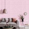5 Meters / Roll 3D Self-adhesive Thicken Waterproof Wallpaper Linen Textured Pure Color Home Decorative Refurbished Sticker