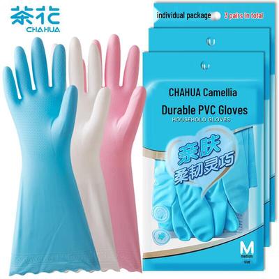 ПВХ бытовые перчатки для мытья посуды Chahua