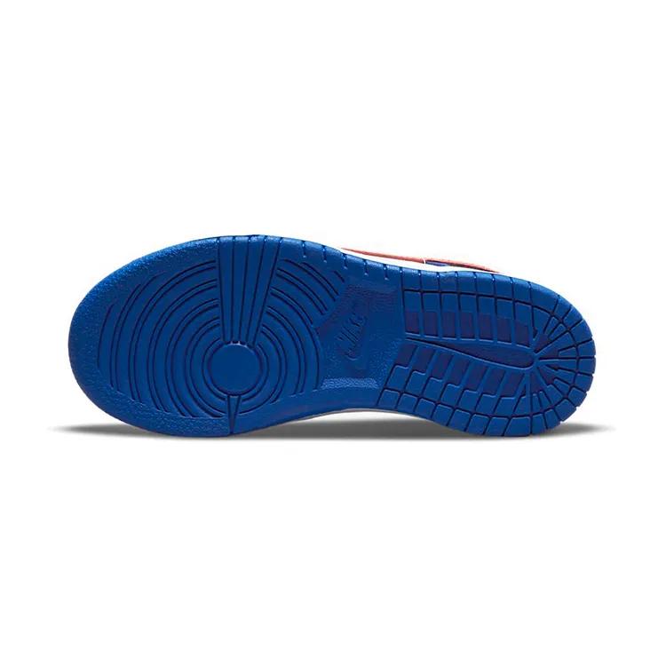 Nike Dunk Low PreSchool 'Game Royal Crimson' (Unisex) White / Game Royal / Black / Bright Crimson Kids' Skateboarding Shoes CW1588 104