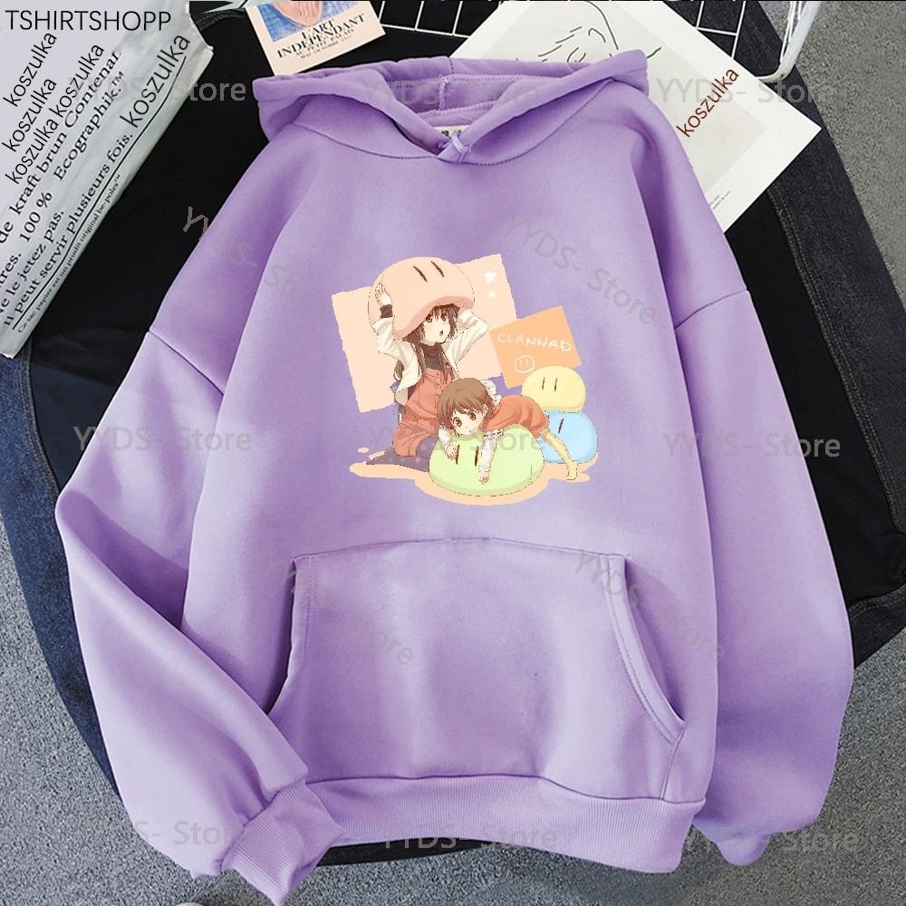 Dango Clannad Hoodie Men/Women Harajuku Kawaii Hoodies Y2k Unisex Anime Cartoon Sweatshirts Fashion Tops Casual Clothes