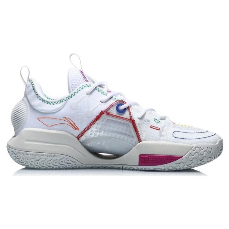 Баскетбольные кроссовки Li Ning All City 9 V1.5 прочные дышащие низкие мужские кроссовки белые ABAT121-1