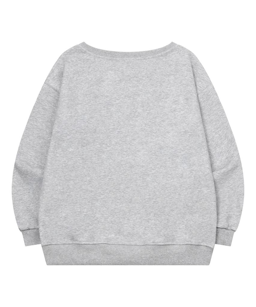 MUCENT Sierra Leopard Heart One-Shoulder Sweatshirt (2 Colors)