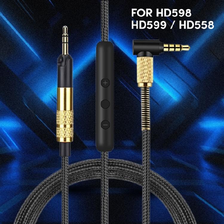 Надежный кабель 2,5 мм - 3,5 мм для гарнитуры HD598/HD599 с inline-управлением