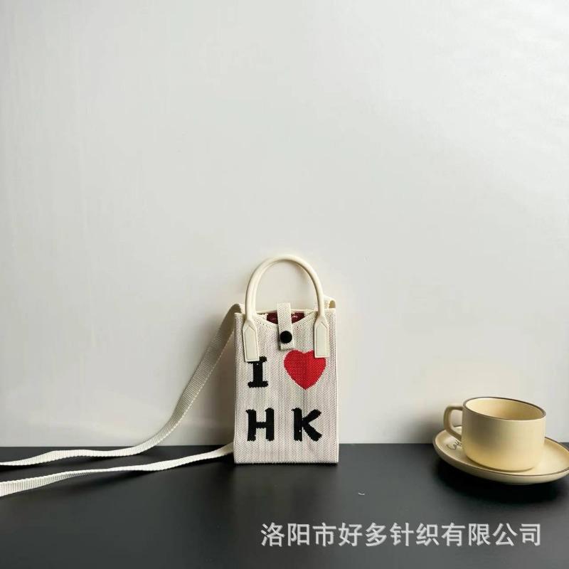 Премиальный сенсорный ns сумка для мобильного телефона новая мультяшная вязаная сумка дофаминовая ниша универсальная сумка-мессенджер через плечо сумочка