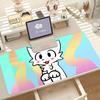 Boykisser Silly Cat Cute Mouse Pad Anti Slip Rubber Edge Locked Thickened Laptop Gaming Desk Mat