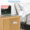 3-sided 9 AC Outlets US Plug Multitap Socket Extension Cord Electrical Power Strip with USB Type C Fast Charging Network Filter