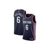 Баскетбольная майка NBA City Edition Кристапс Порзингис №. 6 мужских топов черного цвета AJ4630-419