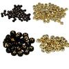 600 Black/ Gold Alphabet Beads