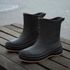 New Women's Rain Shoes Waterproof Shoes Non-slip Rain Boots Fashionable Korean Version Short Tube Outer Wear Foot Rubber Shoes Four Seasons